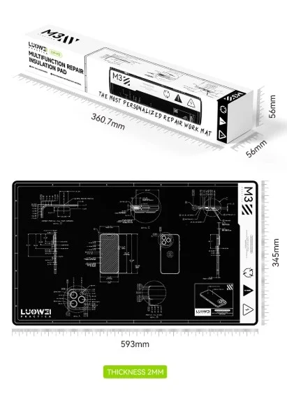 LUOWEI LW-M3 แผ่นรองซ่อมทนความร้อน
