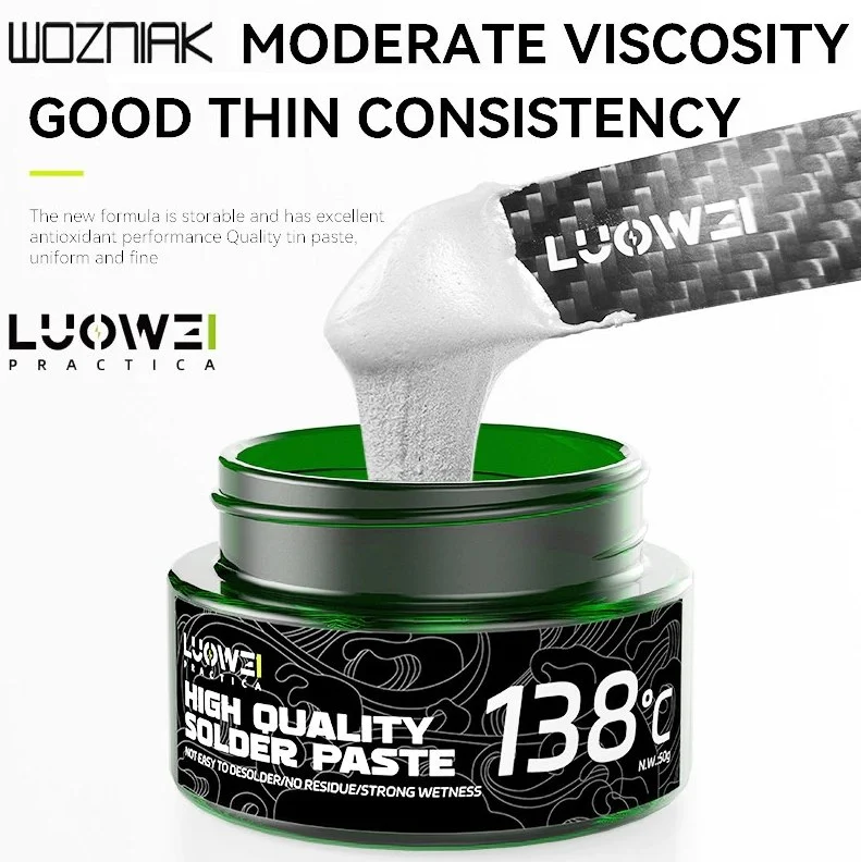 LUOWEI LW-SP1 ตะกั่วเหลว(ไร้สารตะกั่ว) ละลายที่อุณหภูมิ138/158/183องศา ขนาด50กรัม