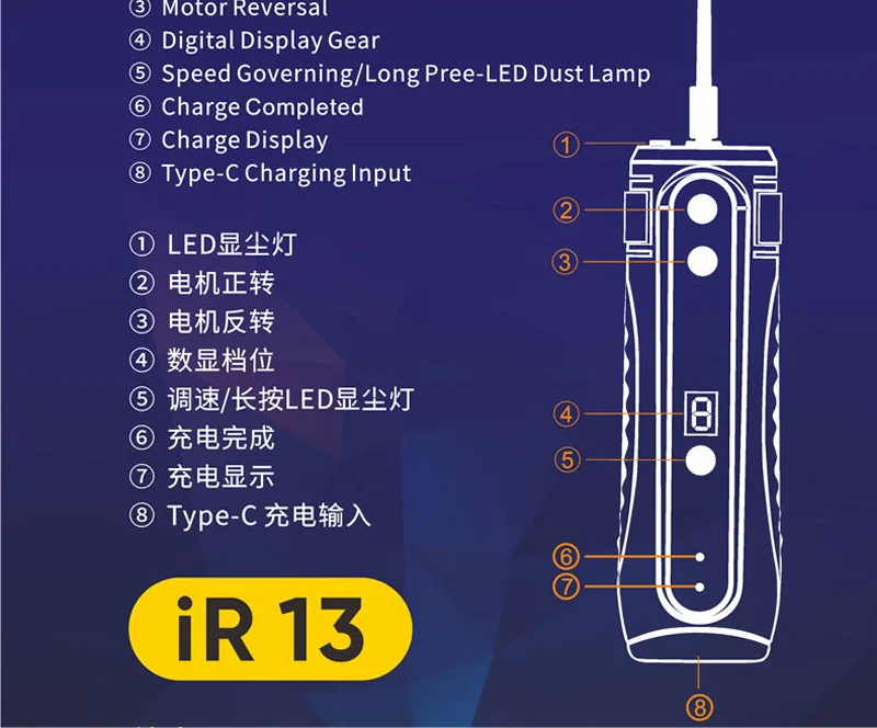 MECHANIC IR13 เครื่องมือขจัดกาวไร้สาย