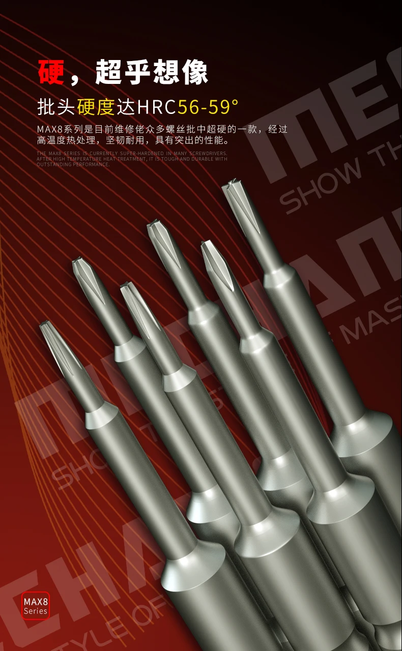 MECHANIC MAX8 ไขควงแม่เหล็ก 2D ความแม่นยำสูง (อันละ)