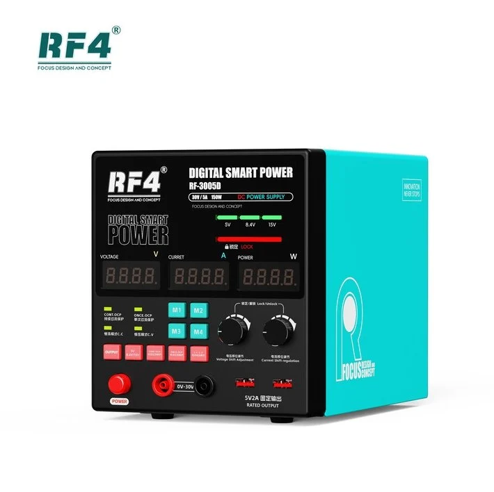 RF4 3005D แหล่งจ่ายไฟ DC อัจฉริยะแบบดิจิตอล 30V 5A 150W