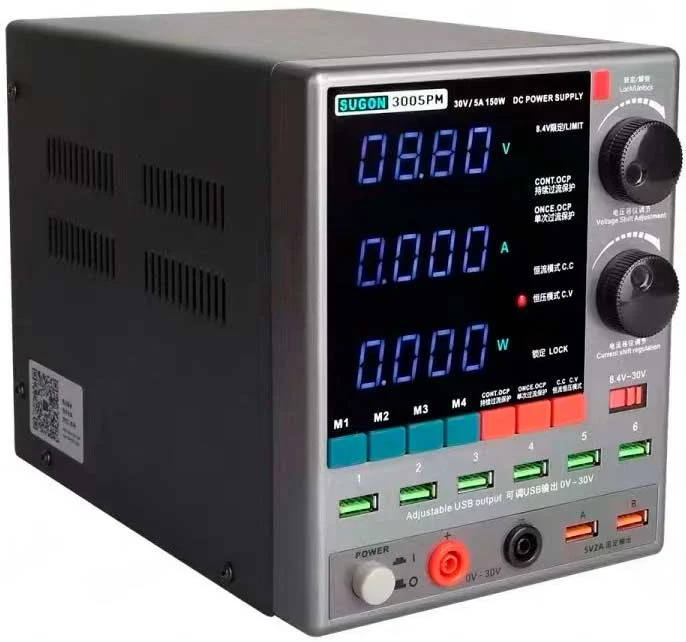 SUGON 3005PM  แหล่งจ่ายไฟ DC แบบดิจิตอลปรับได้ 30V 5A