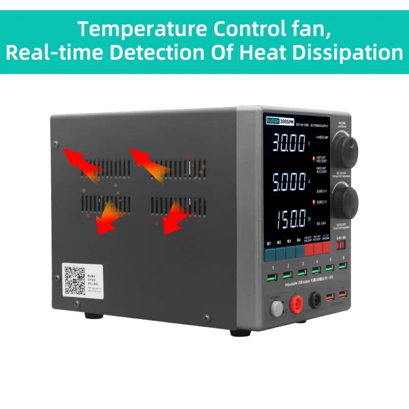 SUGON 3005PM  แหล่งจ่ายไฟ DC แบบดิจิตอลปรับได้ 30V 5A