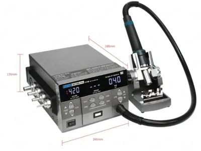 SUGON 8620DX Pro สถานีบัดกรีลมร้อน 1,000 วัตต์ พร้อมแท่นวาง 45 องศา