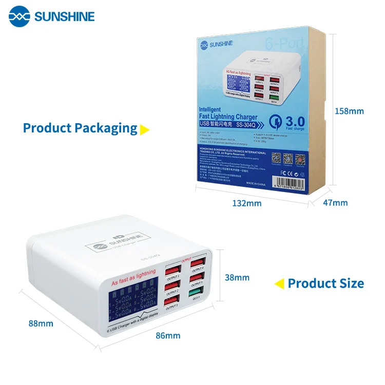 SUNHINE SS-304Q ที่ชาร์จ USB