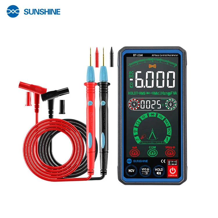 SUNSHINE DT-22AI  มัลติมิเตอร์ดิจิตอล สั่งงานด้วยเสียง