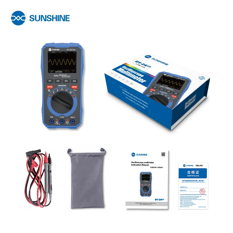 SUNSHINE DT-24 Pro มัลติมิเตอร์ออสซิลโลสโคป