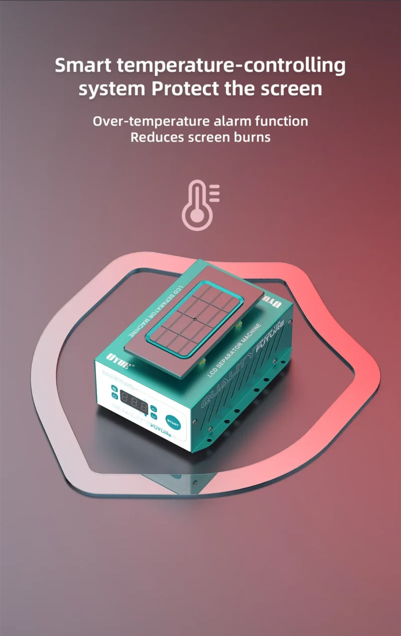 UYUE-958S (5) UYUE 958S เครื่องแยกหน้าจอ LCD แบบทำความร้อนอัตโนมัติ ขนาด 7 นิ้ว