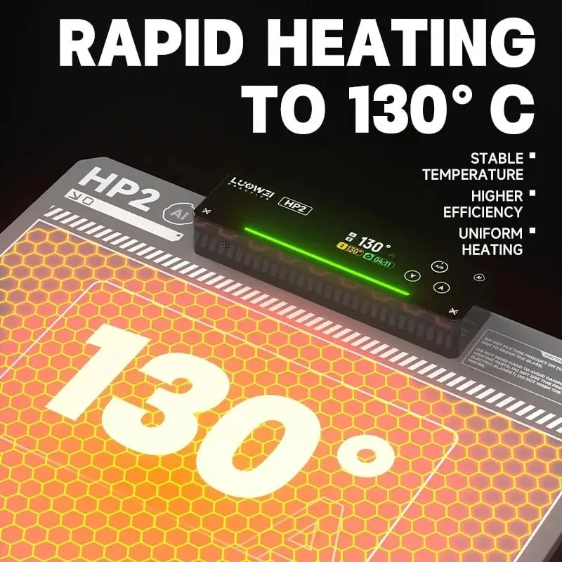 แผ่นความร้อนสำหรับลอกจอ LUOWEI LW-HP2