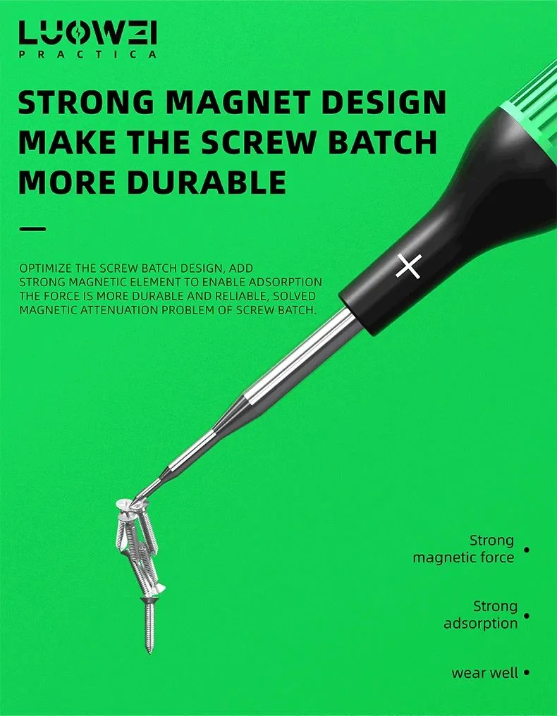 ไขควงชุดปลายแม่เหล็ก LUOWEI LITTLE BOY 1ชุดมี5ชิ้น