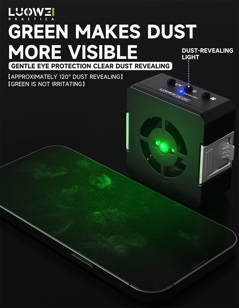 พัดลม+ไฟUV+ไฟส่องฝุ่น LUOWEI LW-CF01