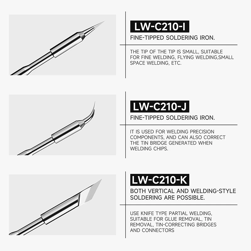 ชุดปลายหัวแร้ง LUOWEI LW-C210